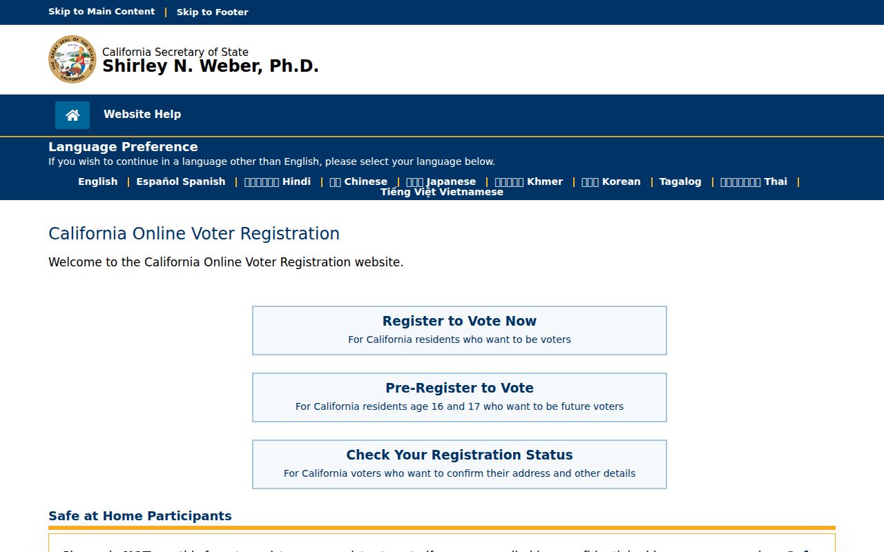 Livermore people search voter registration gateway